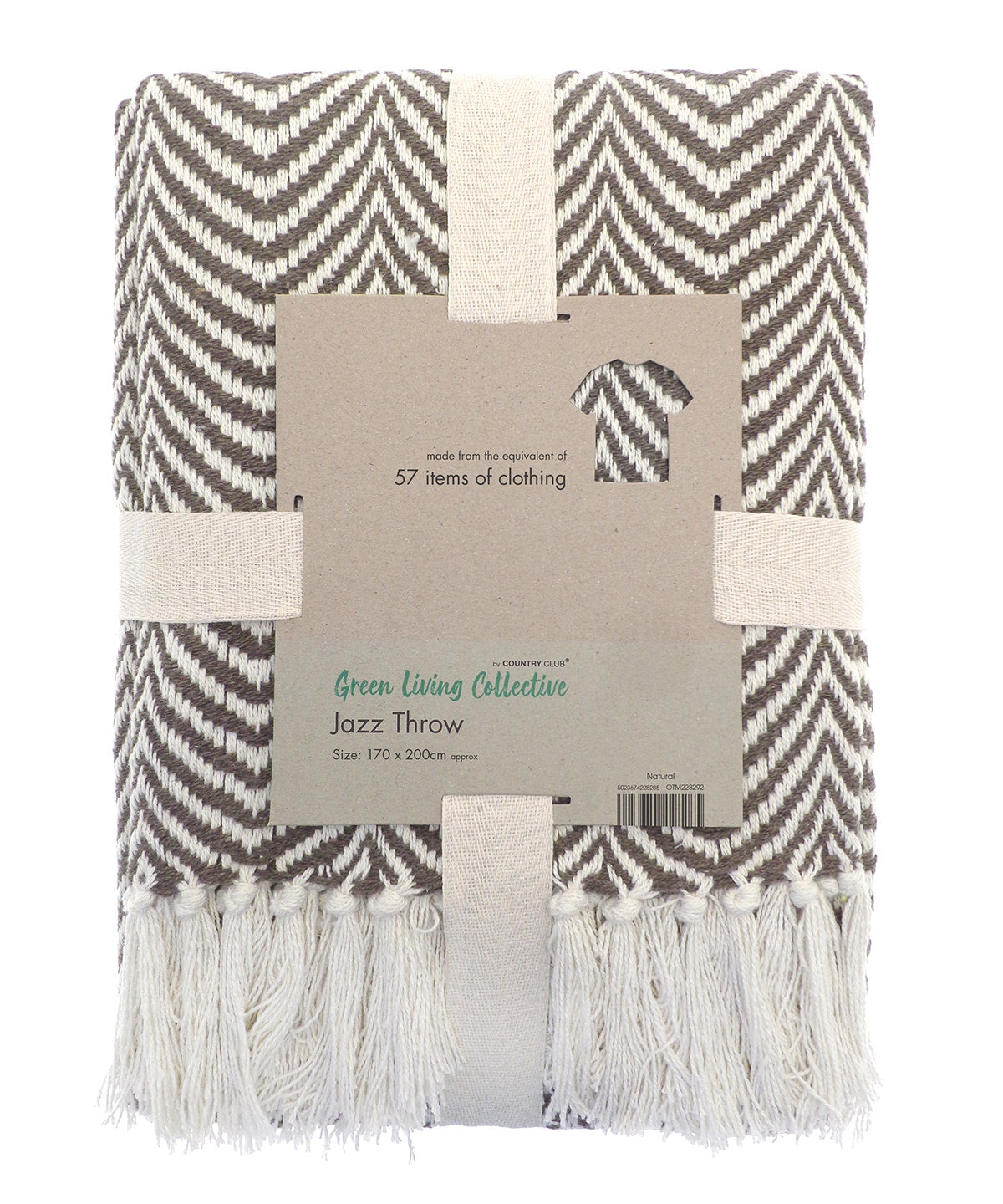 Home & Living Recycled mixed-fabric throw