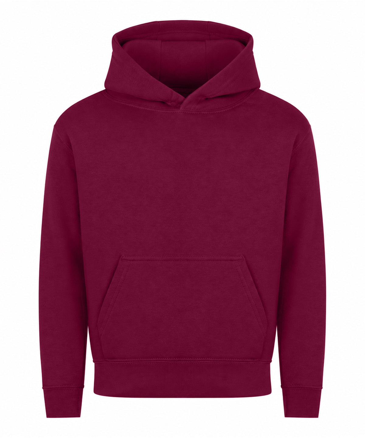 AWDis Just Hoods Kids Hoodie 2.0 in Burgundy, front view