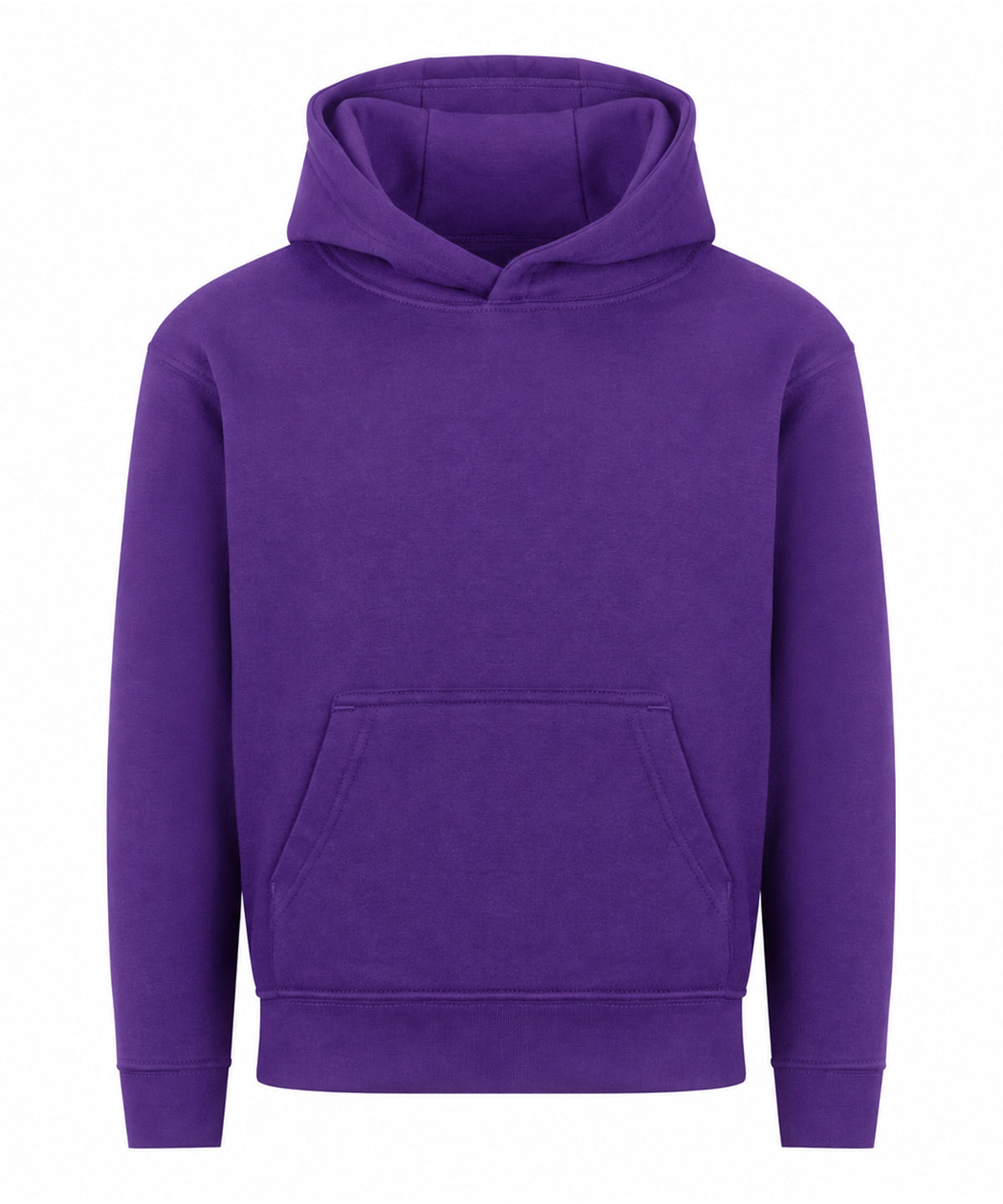 AWDis Just Hoods Kids Hoodie 2.0 in Purple, front view