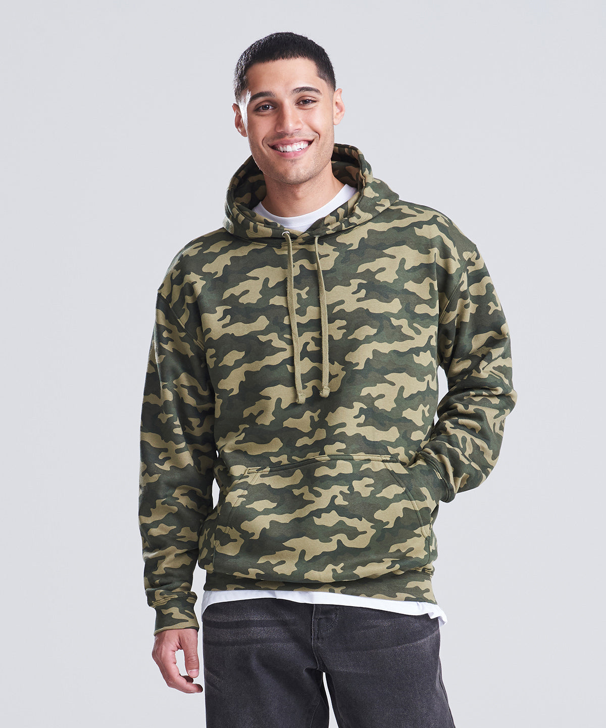 AWDis Just Hoods Camo Hoodie, ready to custom print with your logo or design