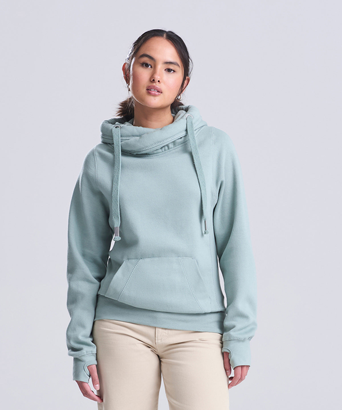 AWDis Just Hoods Cross Neck Hoodie, ready to custom print with your logo or design
