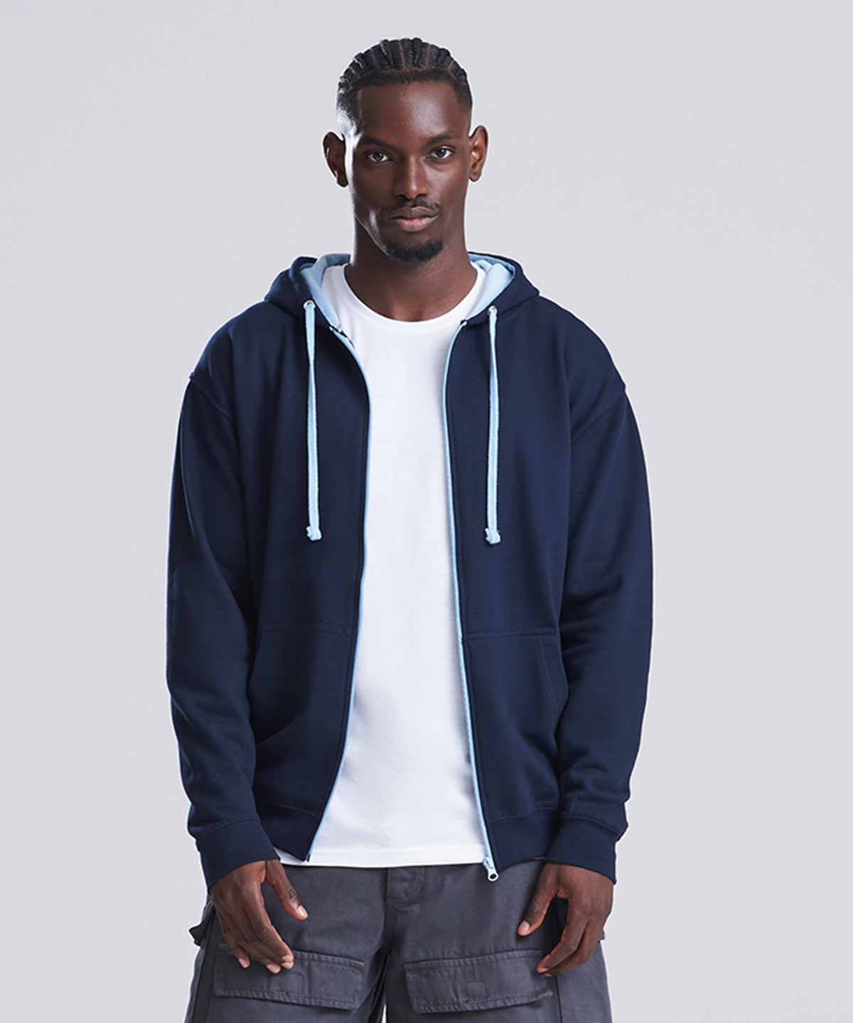 AWDis Just Hoods Varsity Zoodie, ready to custom print with your logo or design