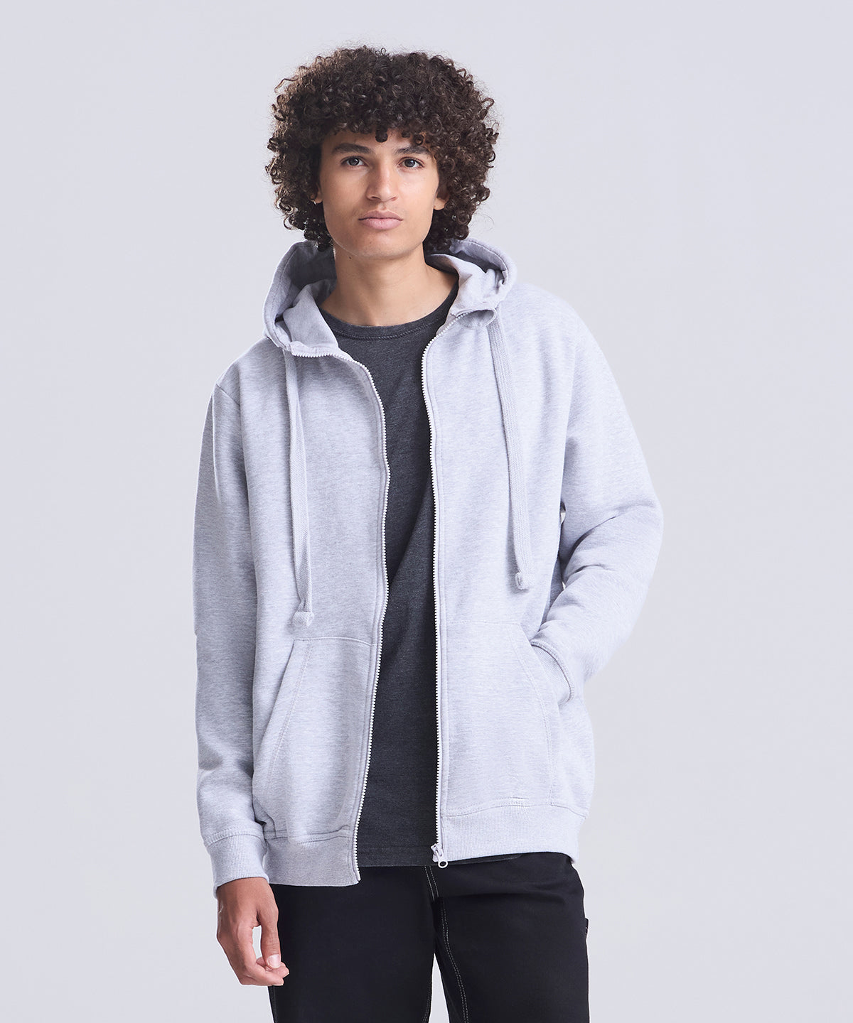AWDis Just Hoods Heavyweight Zoodie, ready to custom print with your logo or design