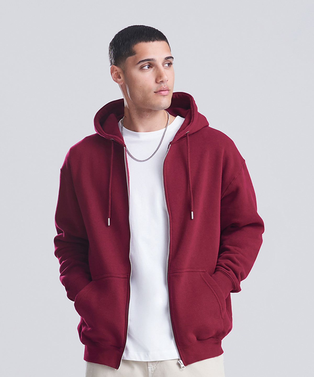 AWDis Just Hoods Organic Zoodie, ready to custom print with your logo or design