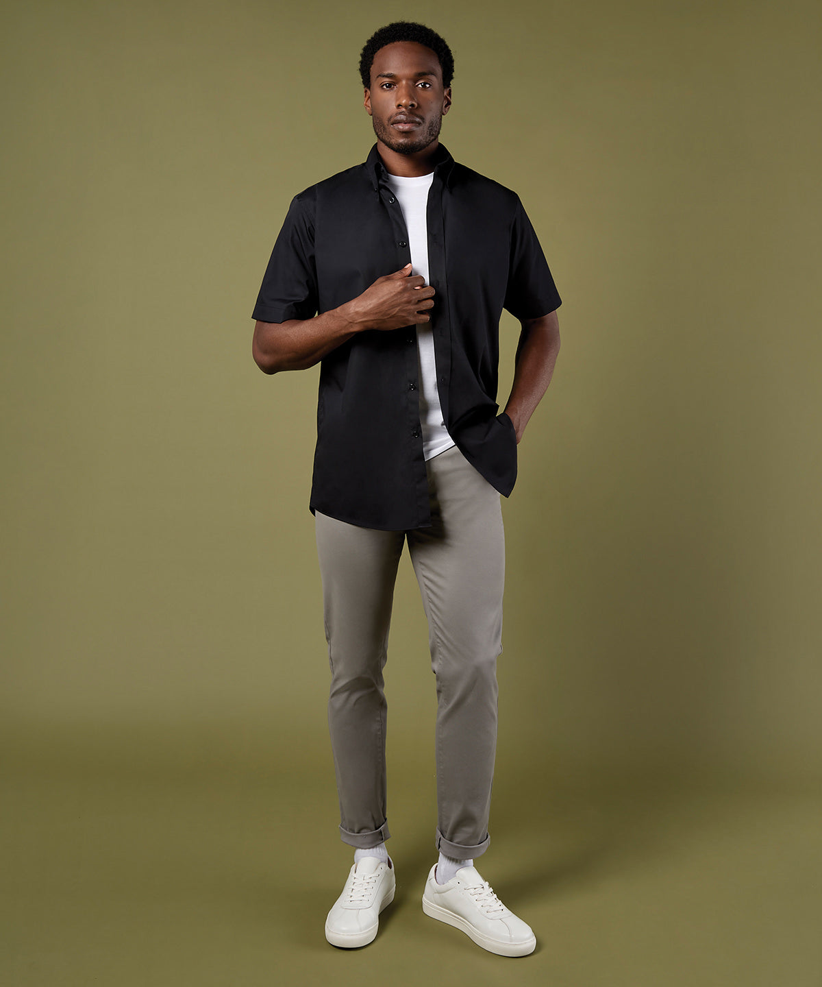 Kustom Kit Workforce Shirt Short-Sleeved, ready to custom print with your logo or design