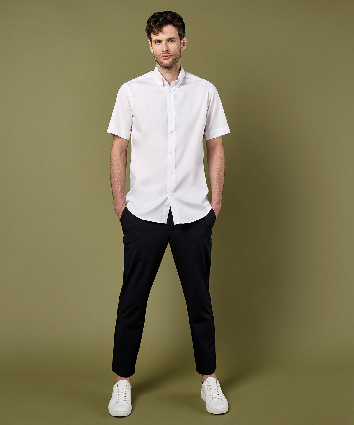 Kustom Kit Premium Oxford Shirt Short-Sleeved, ready to custom print with your logo or design