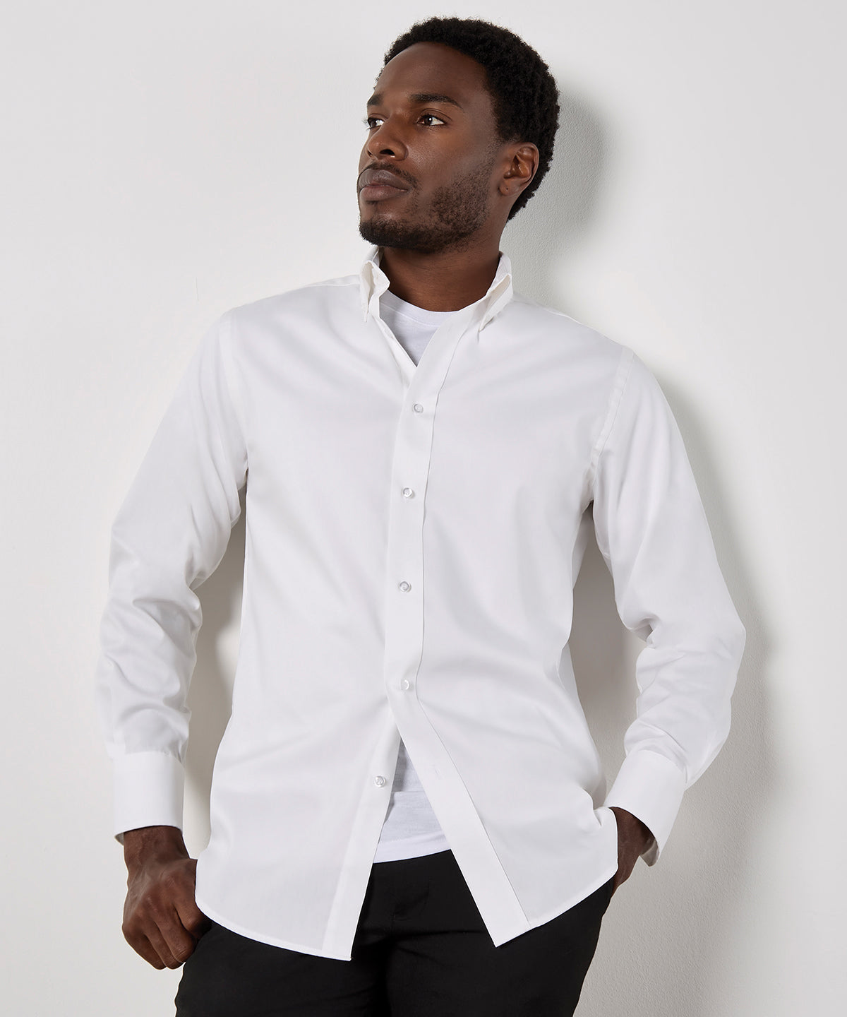 Kustom Kit Premium Oxford Shirt Long-Sleeved, ready to custom print with your logo or design