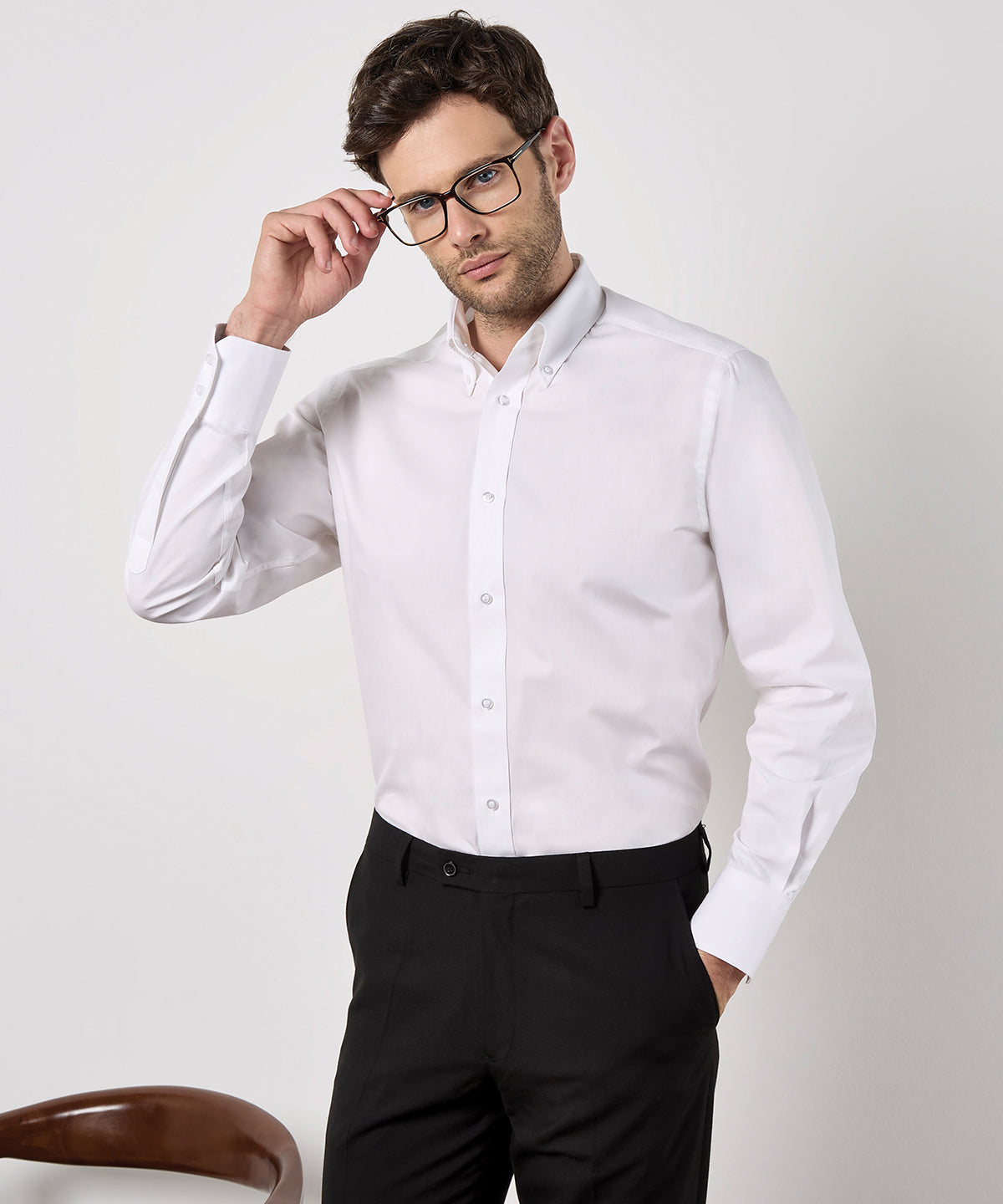 Kustom Kit City Business Shirt Long-Sleeved, ready to custom print with your logo or design