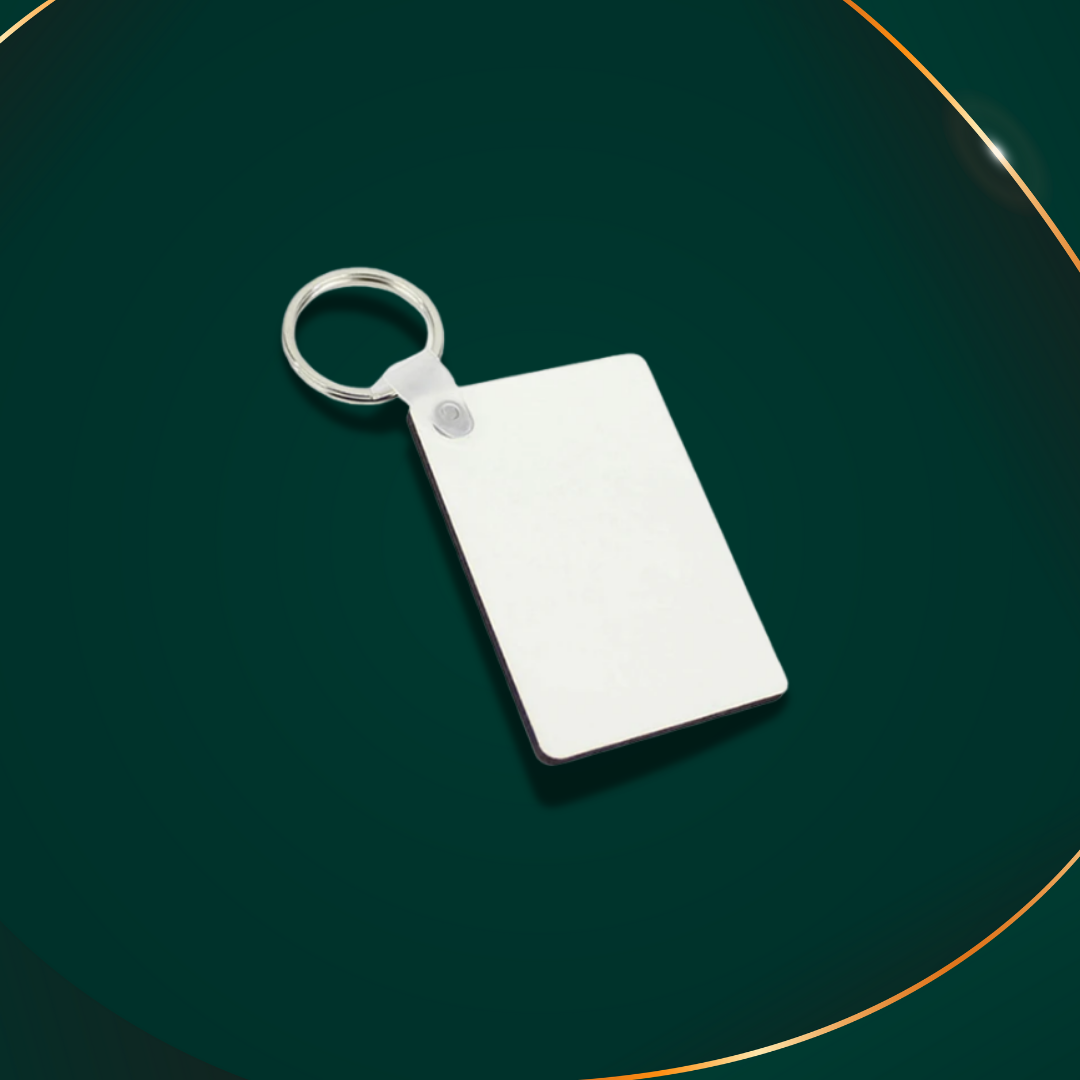 Customisable Keyring - MDF - Rectangle - Double Sided