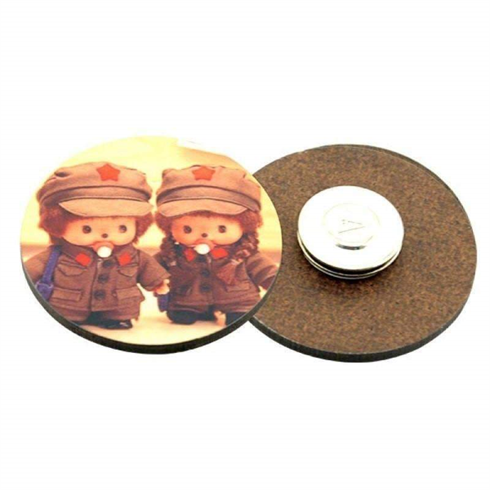 MDF Name Badge - Pin / Round