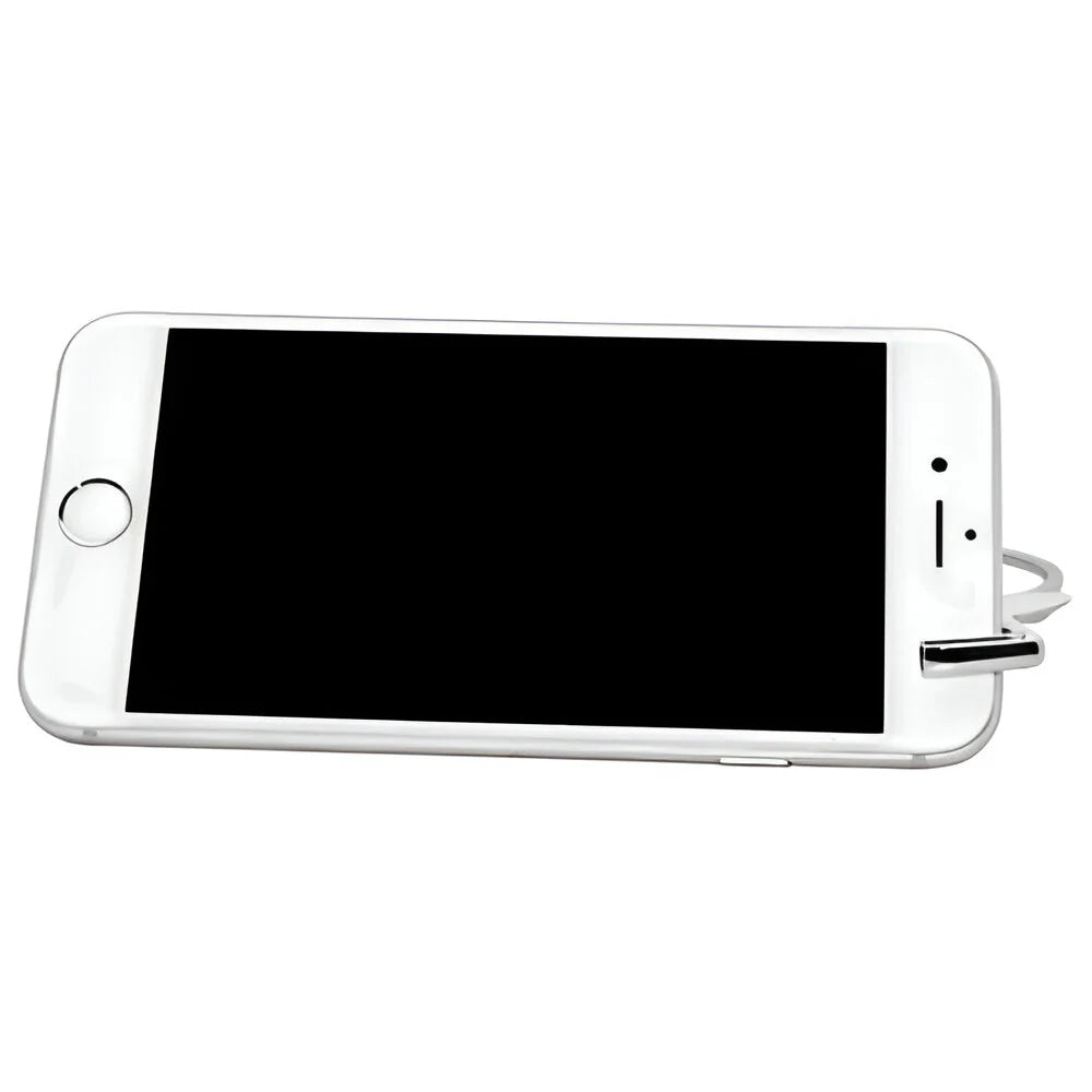 Customisable Keyring - Metal - Multifunction (Phone Stand, Bottle Opener) - Round - Silver