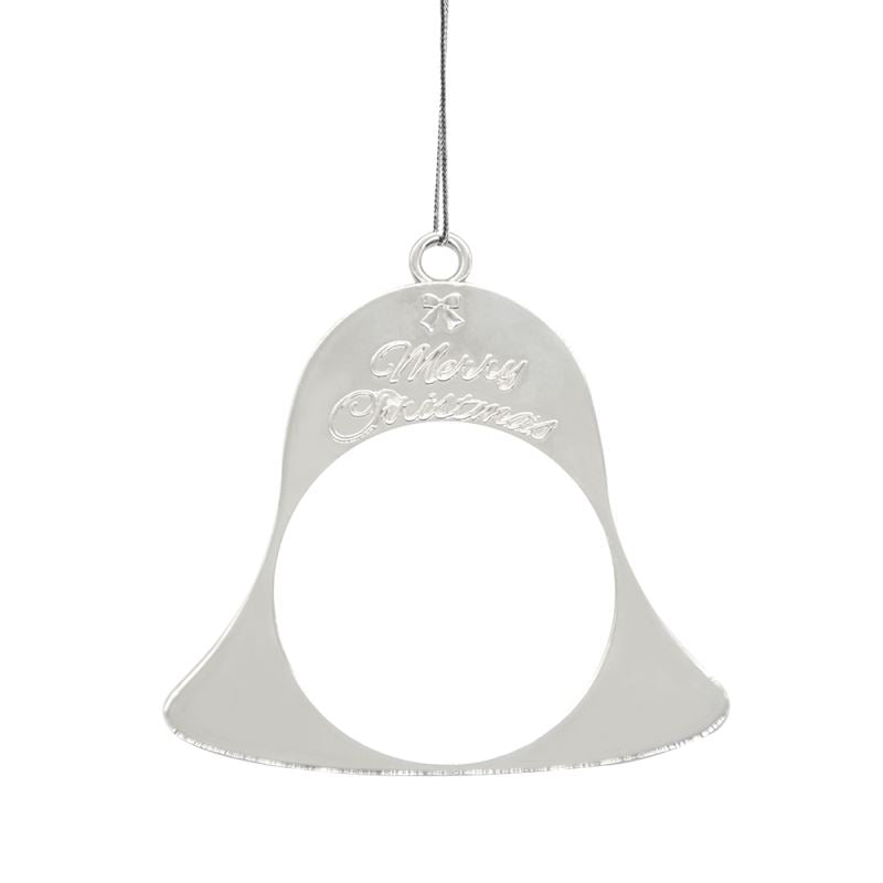Metal Christmas Decoration - Silver / Bell