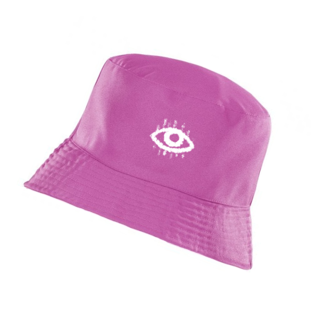 The Public Eye – Logo Bucket Hat (Black & Pink)
