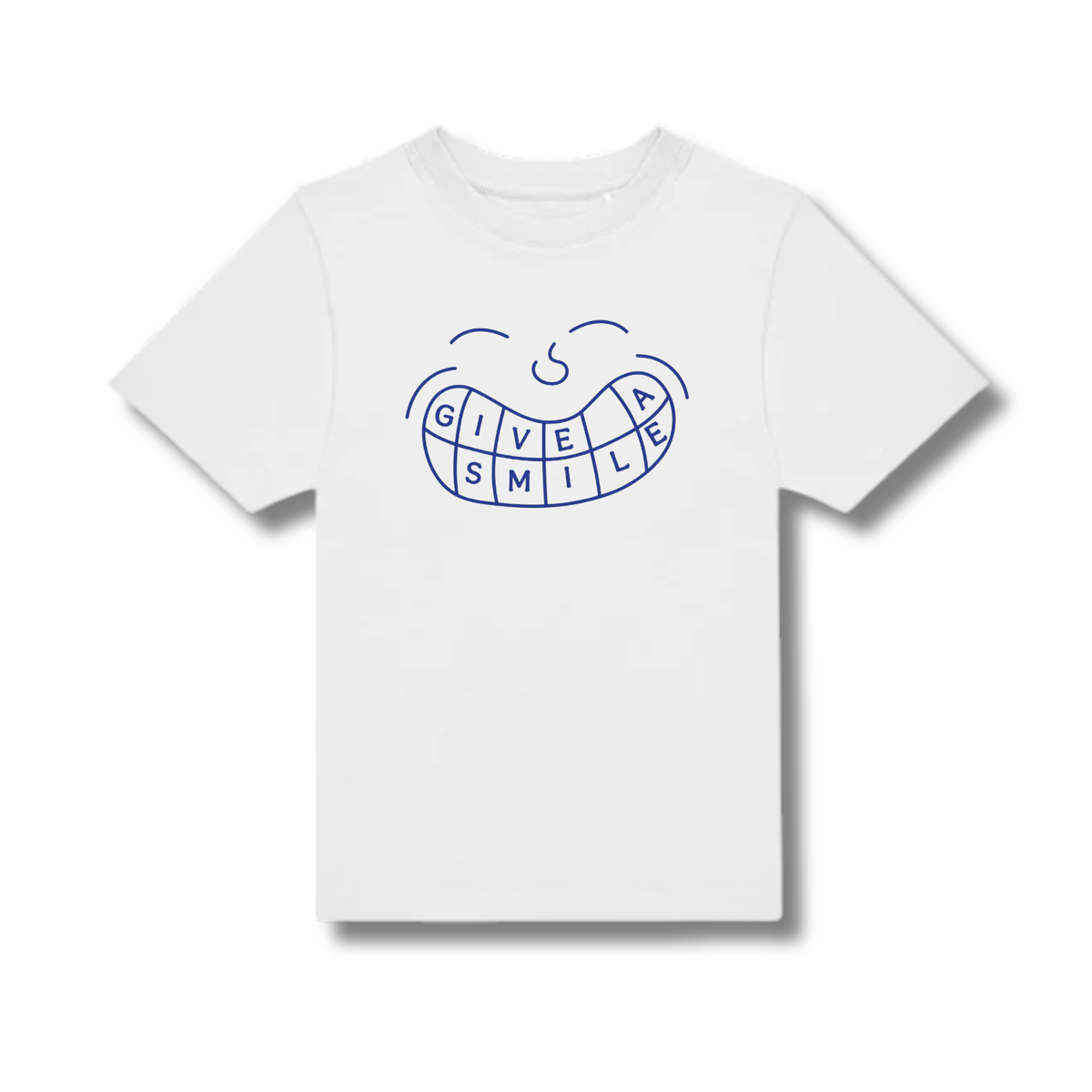 Give a Smile Logo T-Shirt Blue