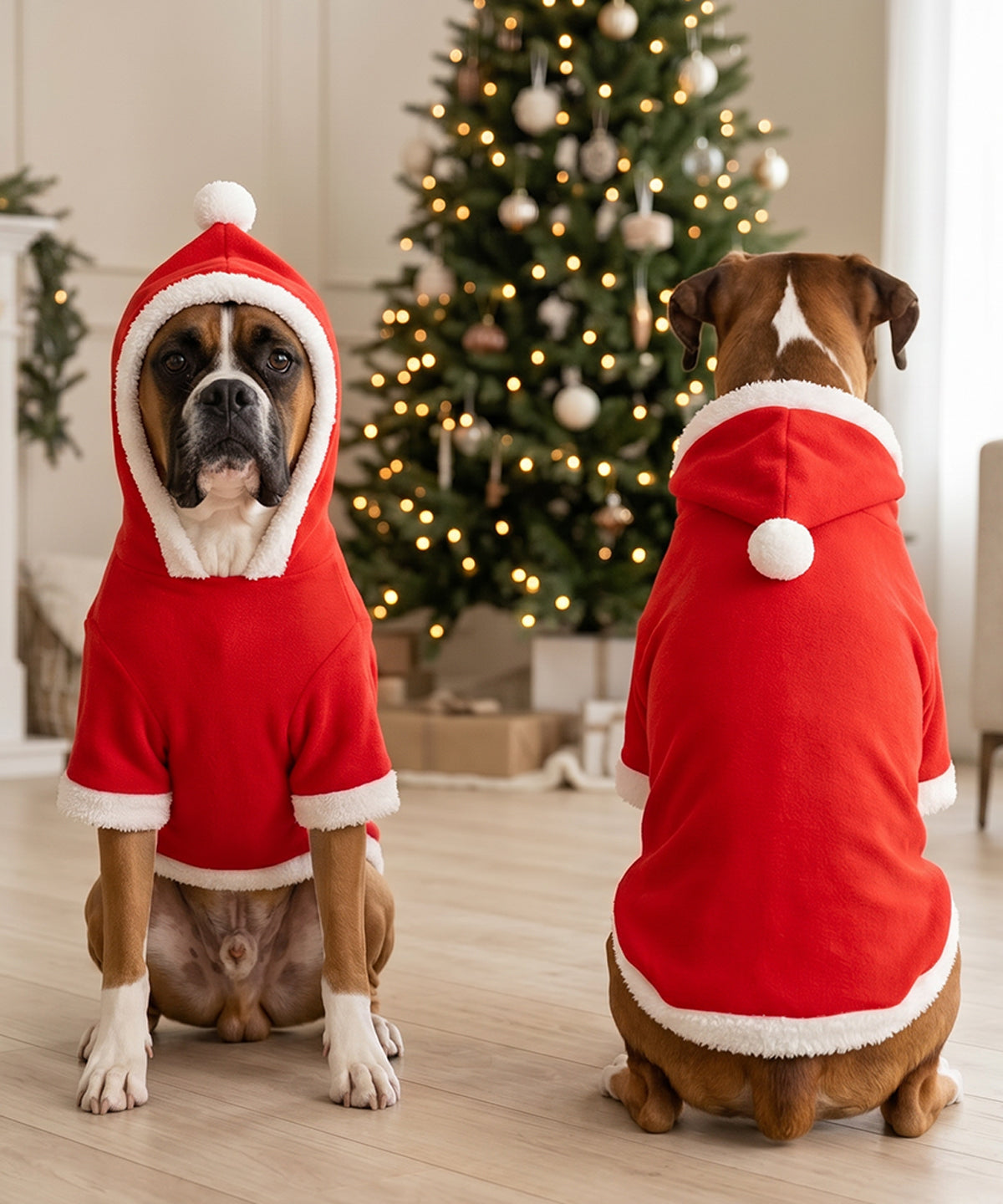 Dog’s Santa hoodie