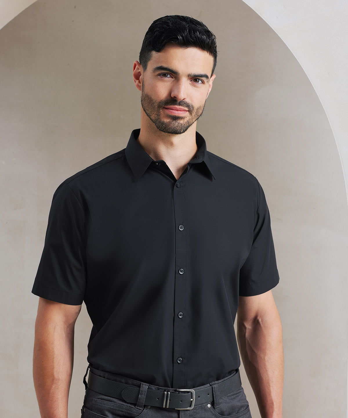 Premier Supreme Poplin Short Sleeve Shirt, ready to custom print with your logo or design