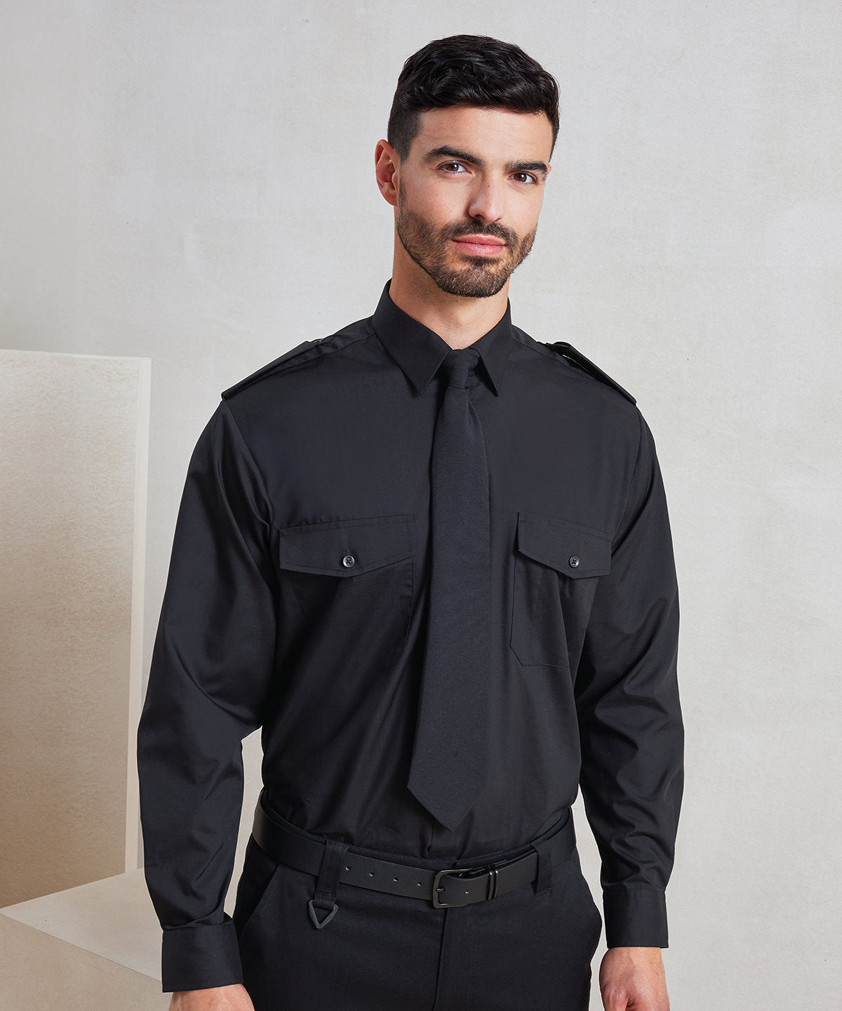Premier Long Sleeve Pilot Shirt, ready to custom print with your logo or design