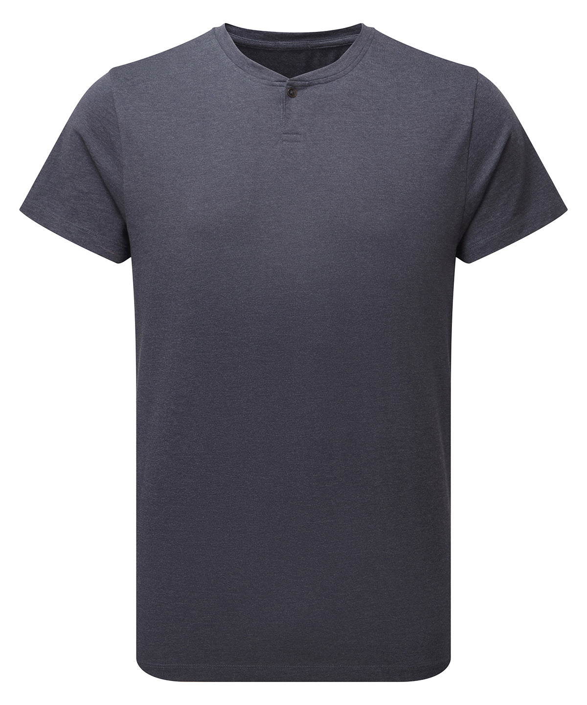 Premier Men's Cotton Rich Comis Tee in Navy Marl, front view