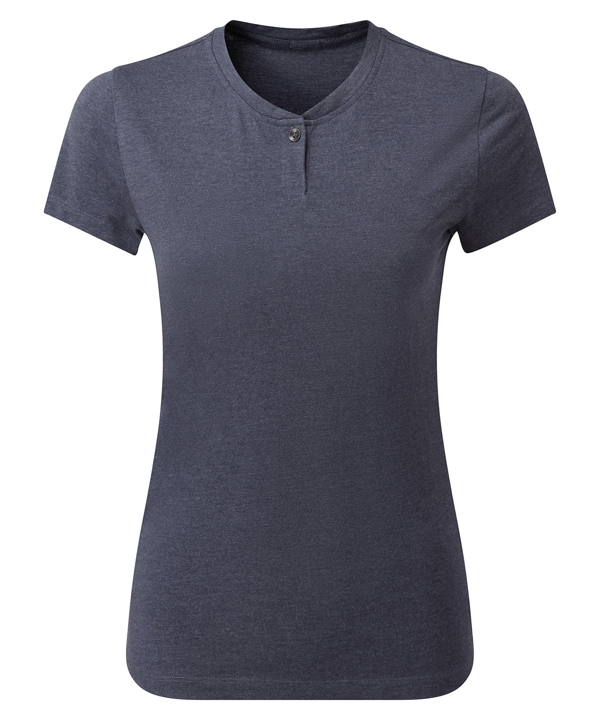 Premier Women's Cotton Rich Comis Tee in Navy Marl, front view