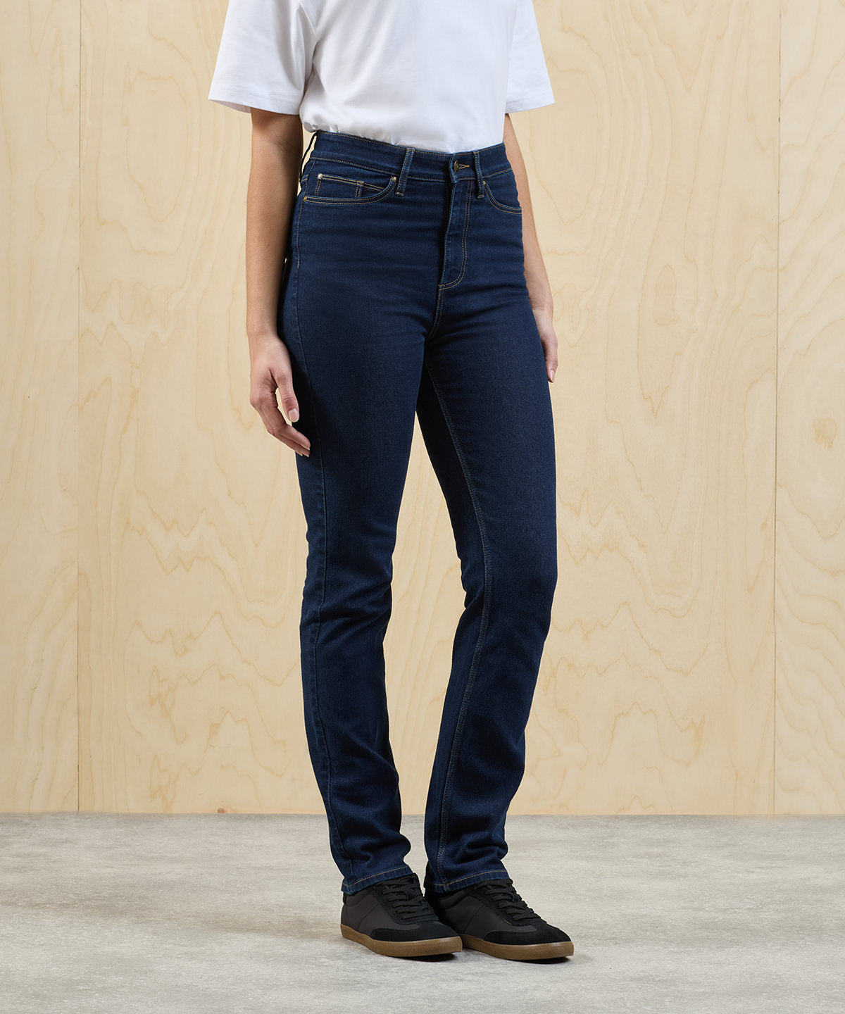 Premier Women's Workready Straight-Leg Jeans Trousers, ready to custom print with your logo or design