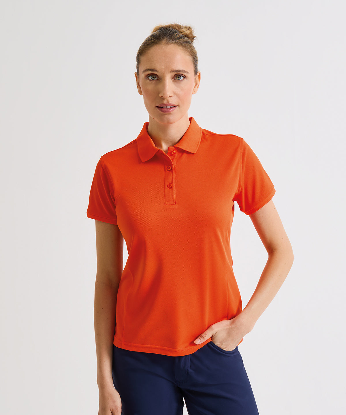 Premier Women's Coolchecker Plus Piqué Polo, ready to custom print with your logo or design