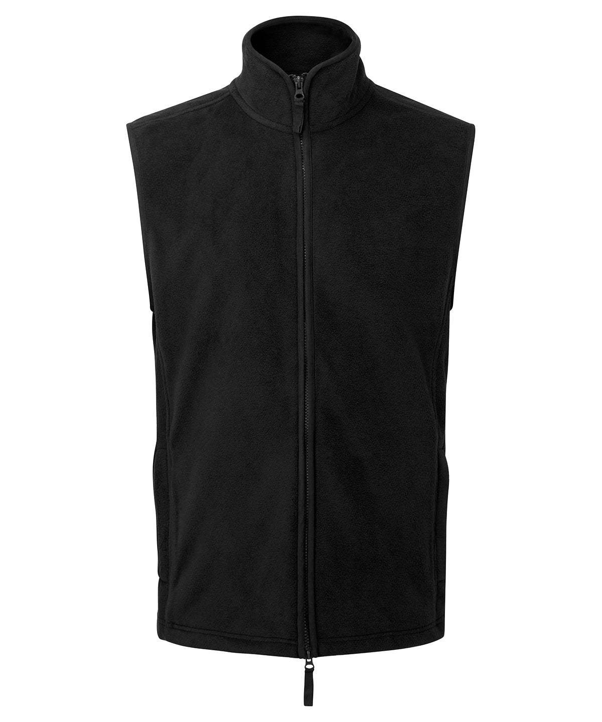 Premier Artisan Fleece Gilet in Black/Black