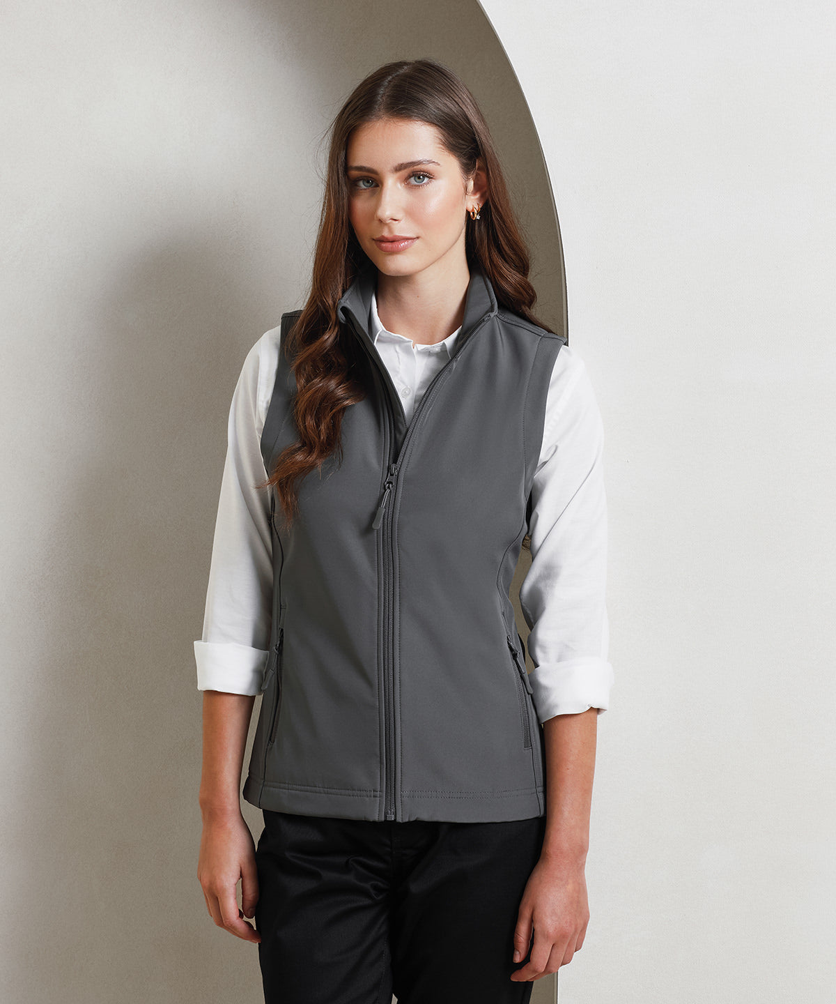 Premier Women's Windchecker Printable and Recycled Gilet, ready to custom print with your logo or design