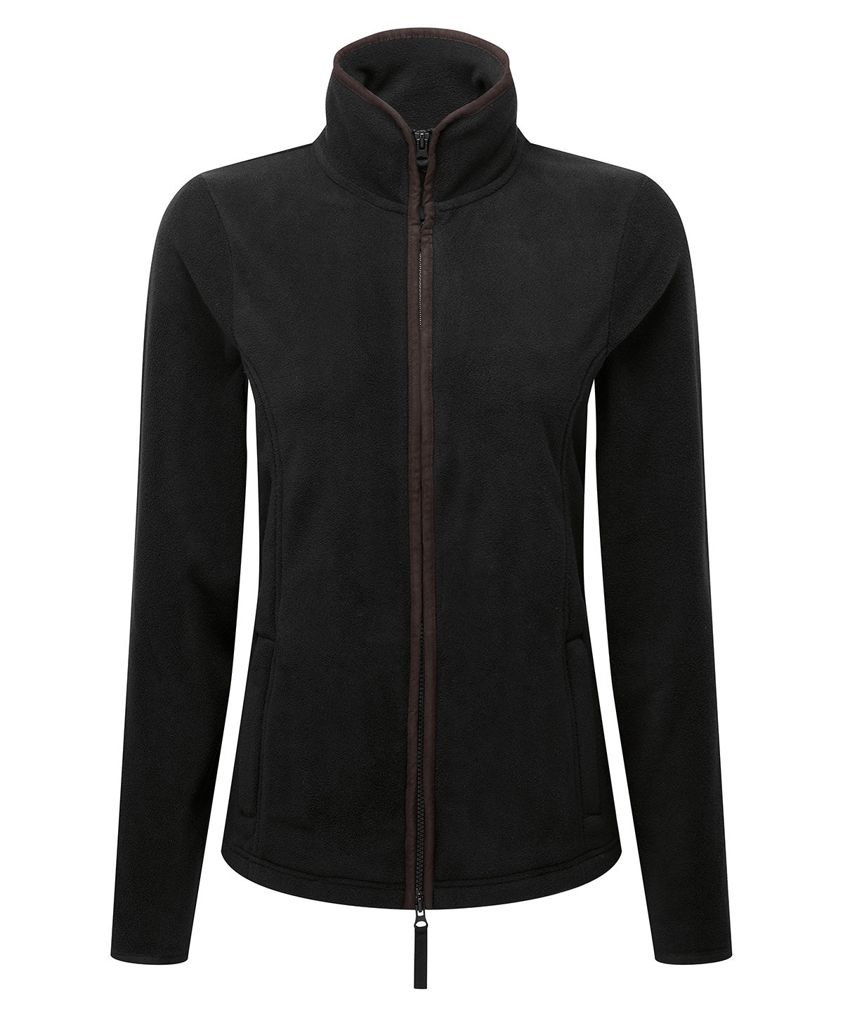 Premier Women's Artisan Fleece Jacket in Black/Brown