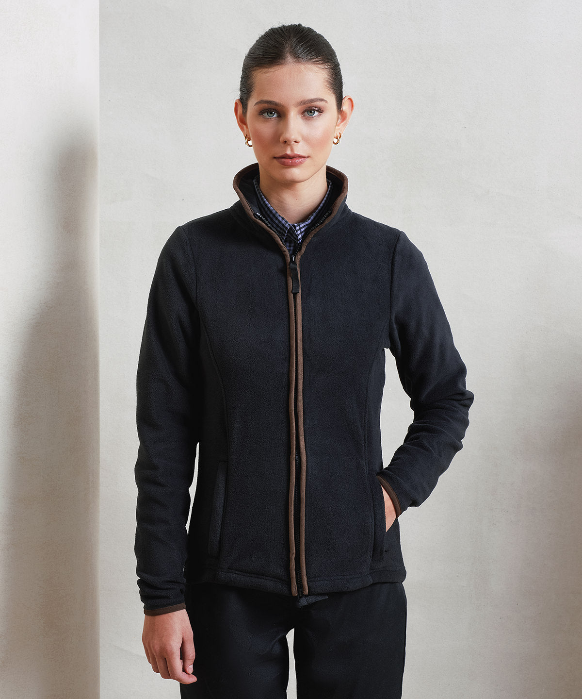 Premier Women's Artisan Fleece Jacket, ready to custom print with your logo or design