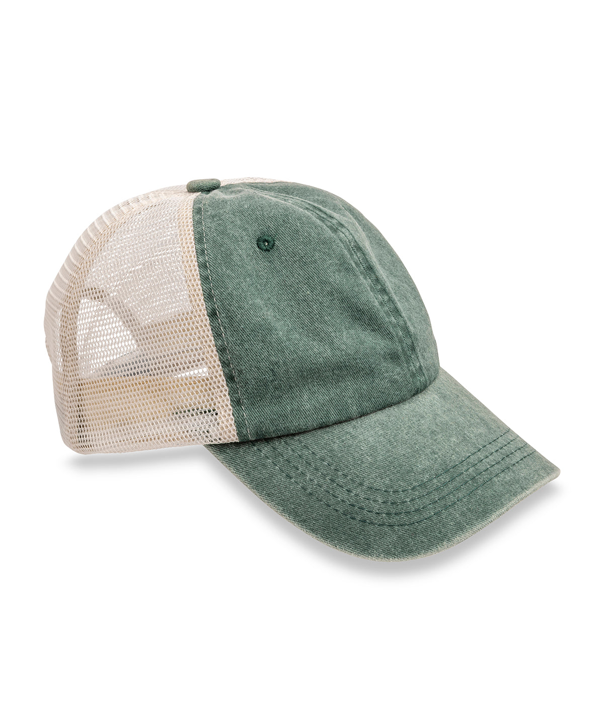 Result Headwear Vintage Trucker Cap in Vintage Bottle, front view