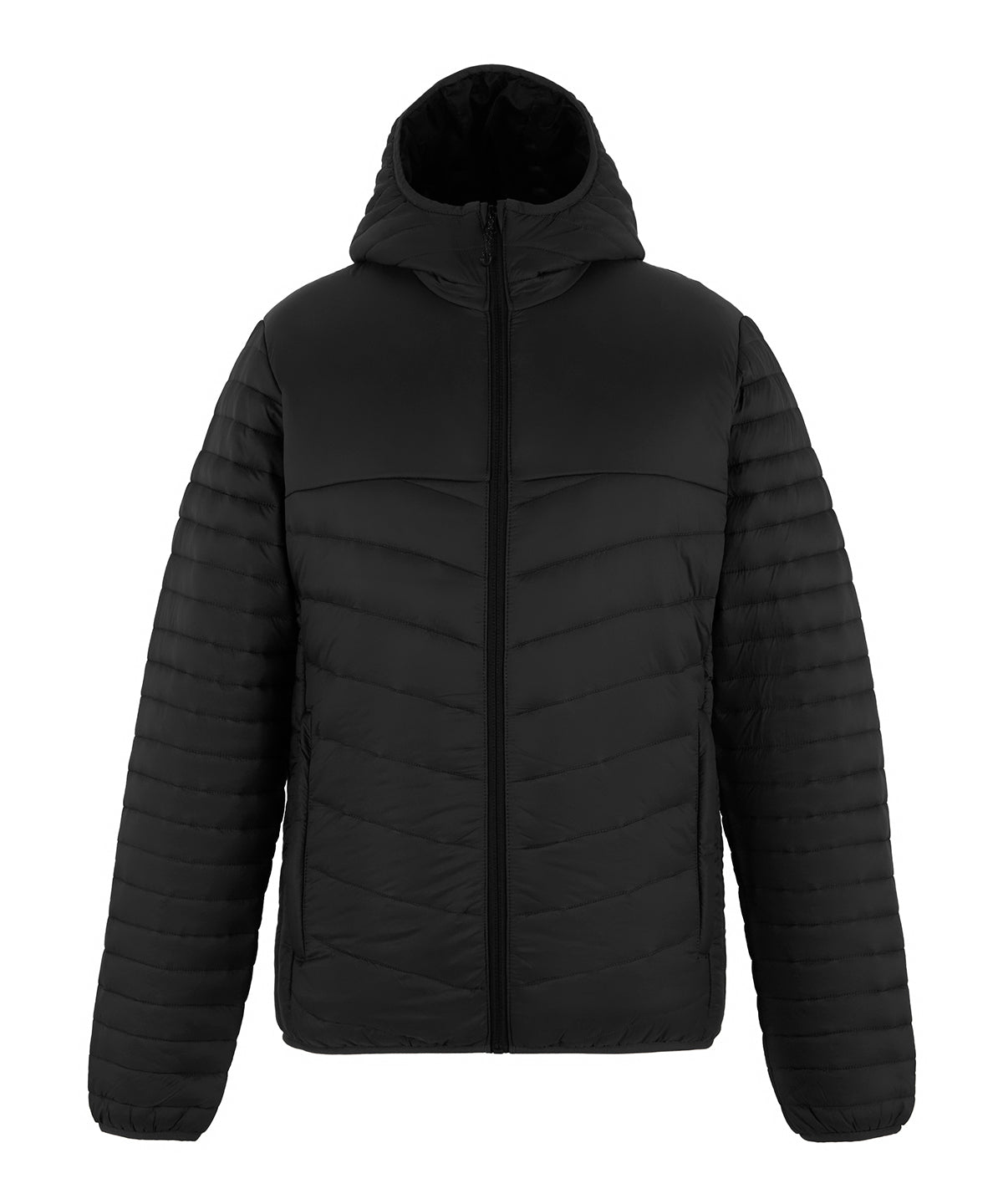 Loftlite hooded baffle jacket - Black/Black