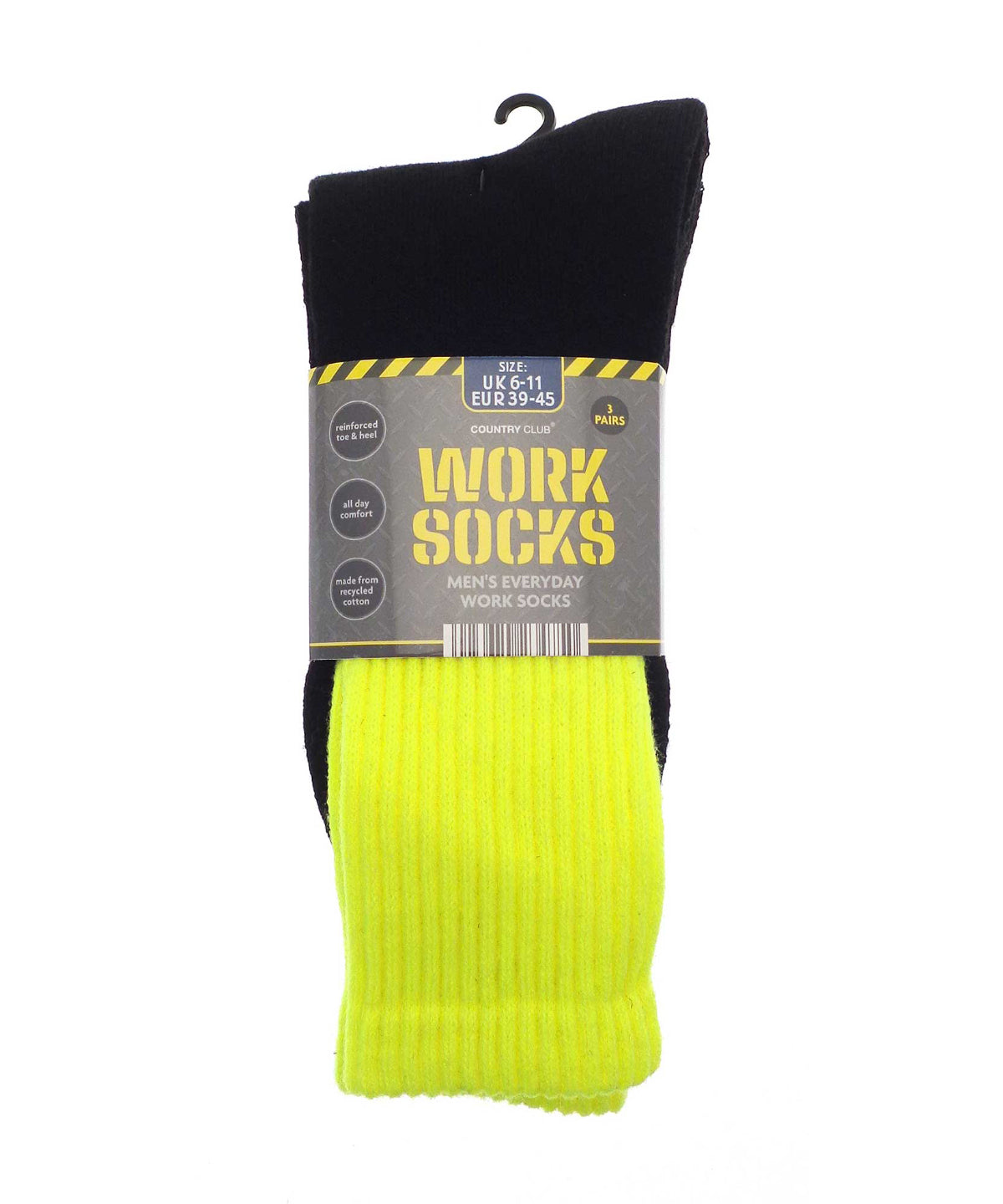 Ribbon Men’s 3-pack work socks (recycled cotton)