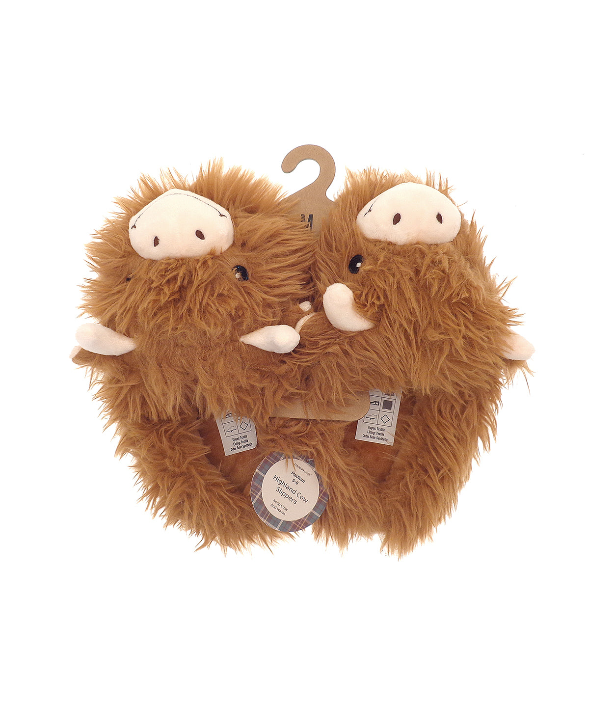 Highland cow slippers