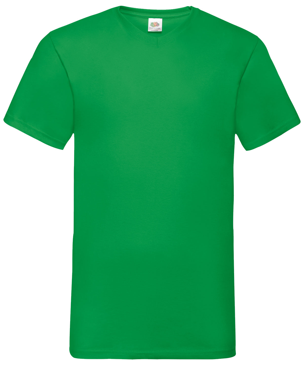 Fruit of the Loom Valueweight V-Neck T-Shirt in Kelly Green, front view