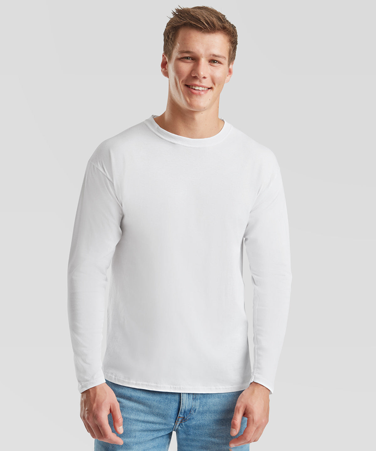 Fruit of the Loom Original Long Sleeve T-Shirt, ready to custom print with your logo or design