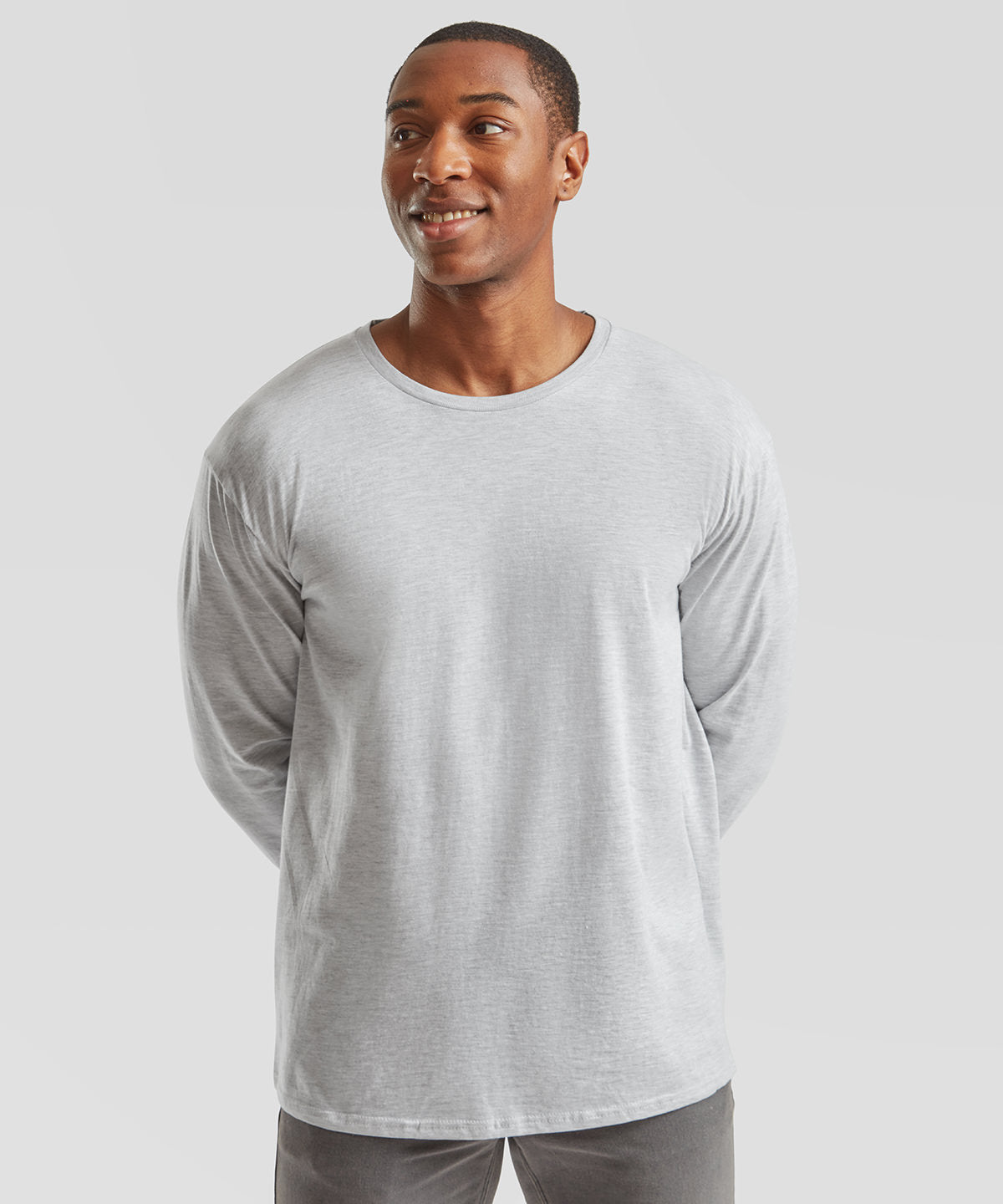 Fruit of the Loom Iconic 150 Classic Long Sleeve T-Shirt, ready to custom print with your logo or design