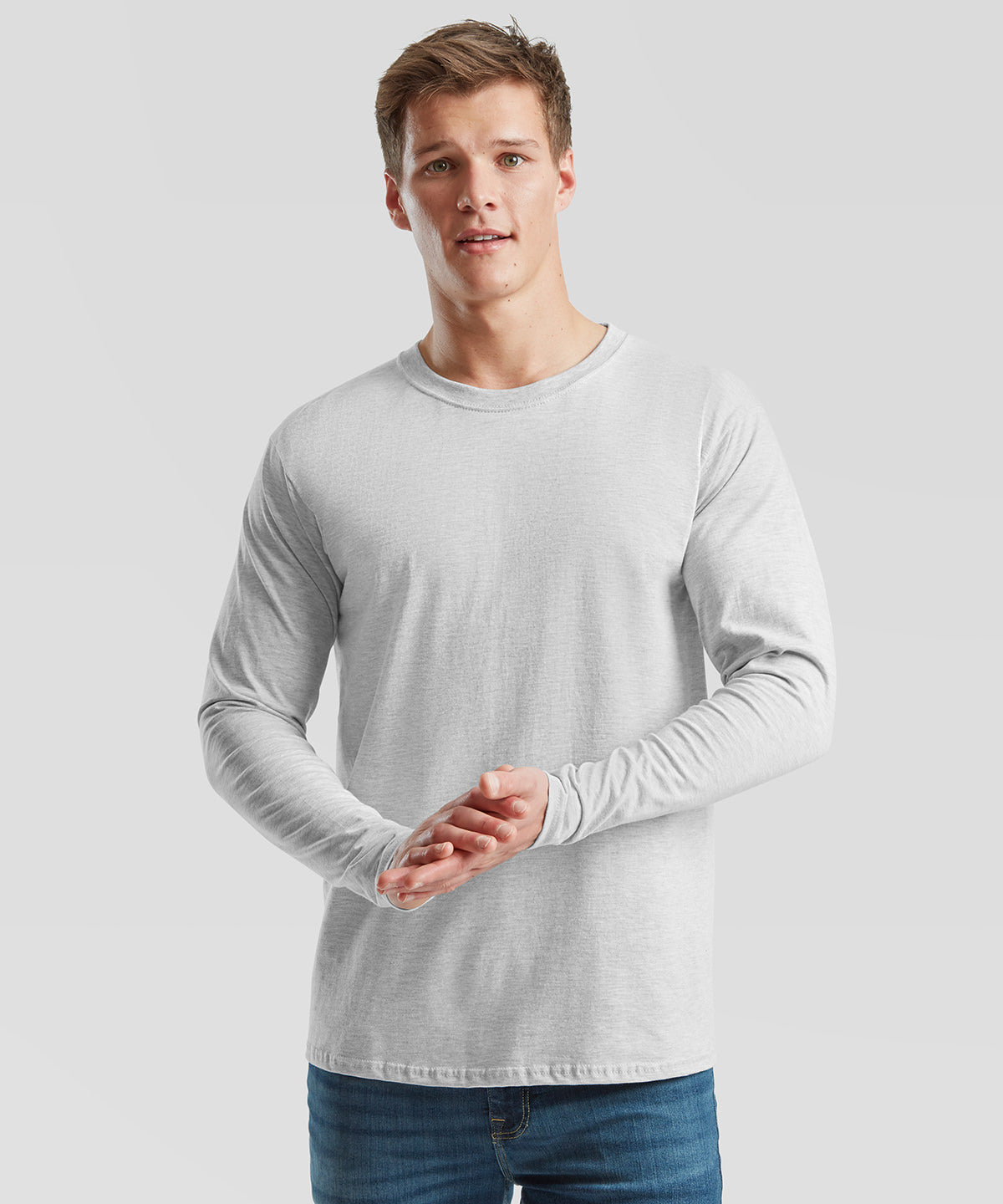 Fruit of the Loom Iconic 195 Ringspun Premium Long Sleeve T-Shirt, ready to custom print with your logo or design
