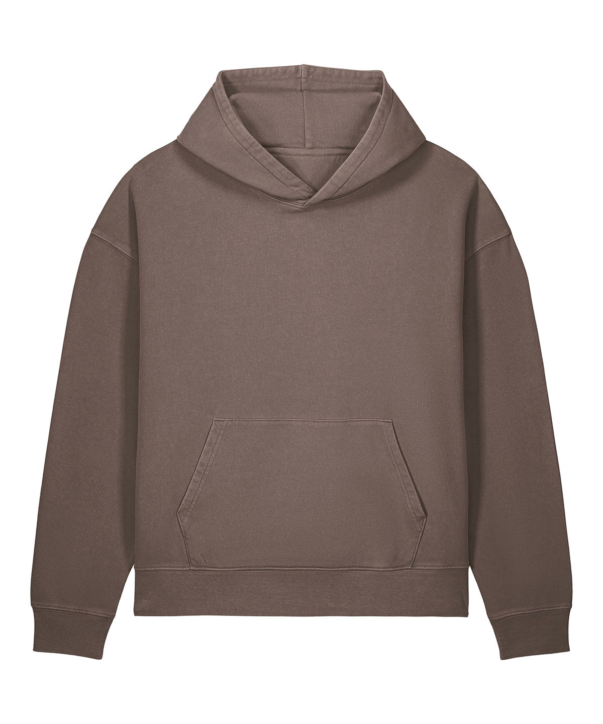 Stanley/Stella Chaser Vintage Hoodie in Garment Dyed Mocha, front view