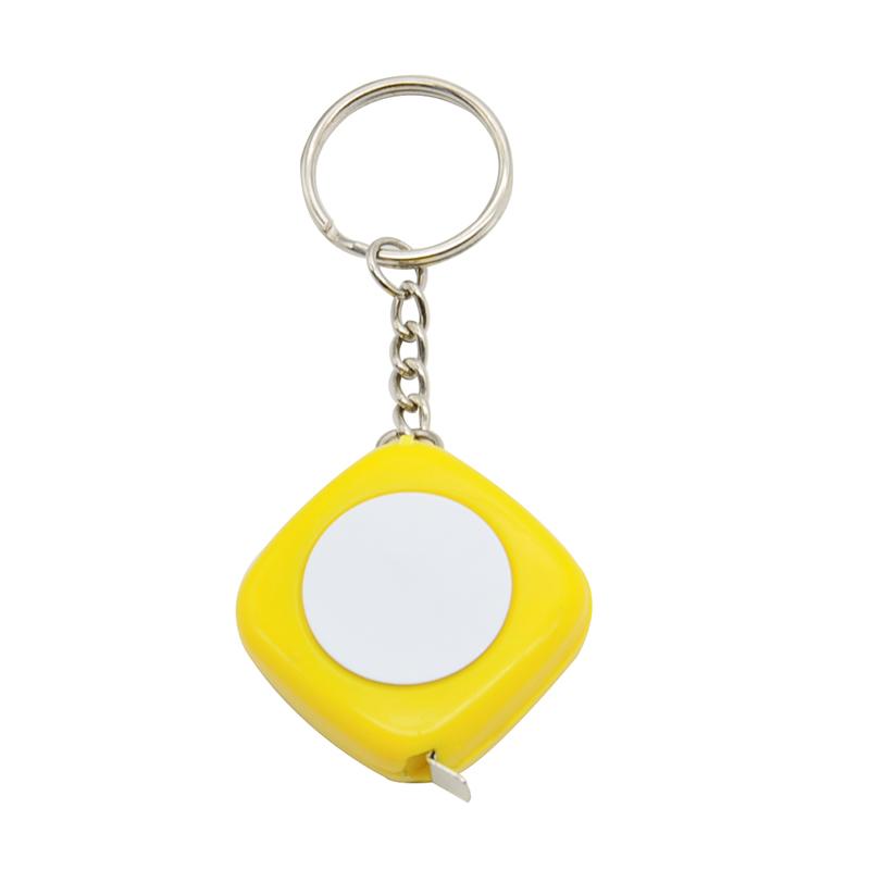 Tape Measure Keyring - Silver / Classic
