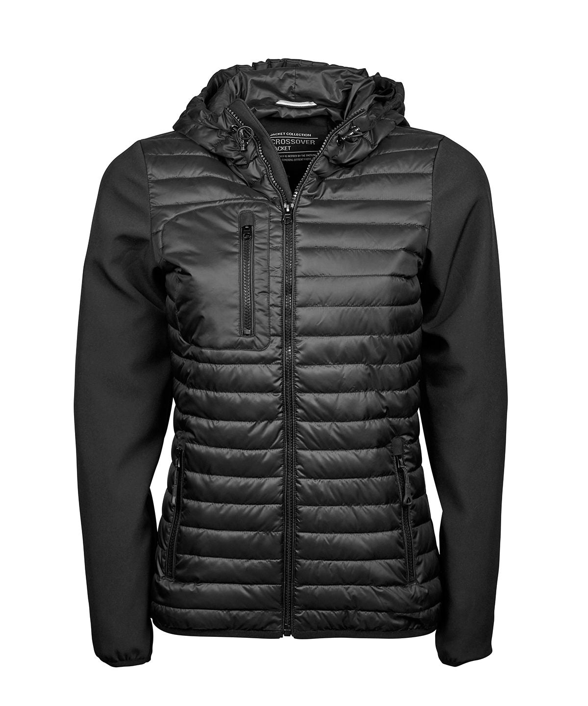 Tee Jays Women’s hooded crossover jacket (9629)