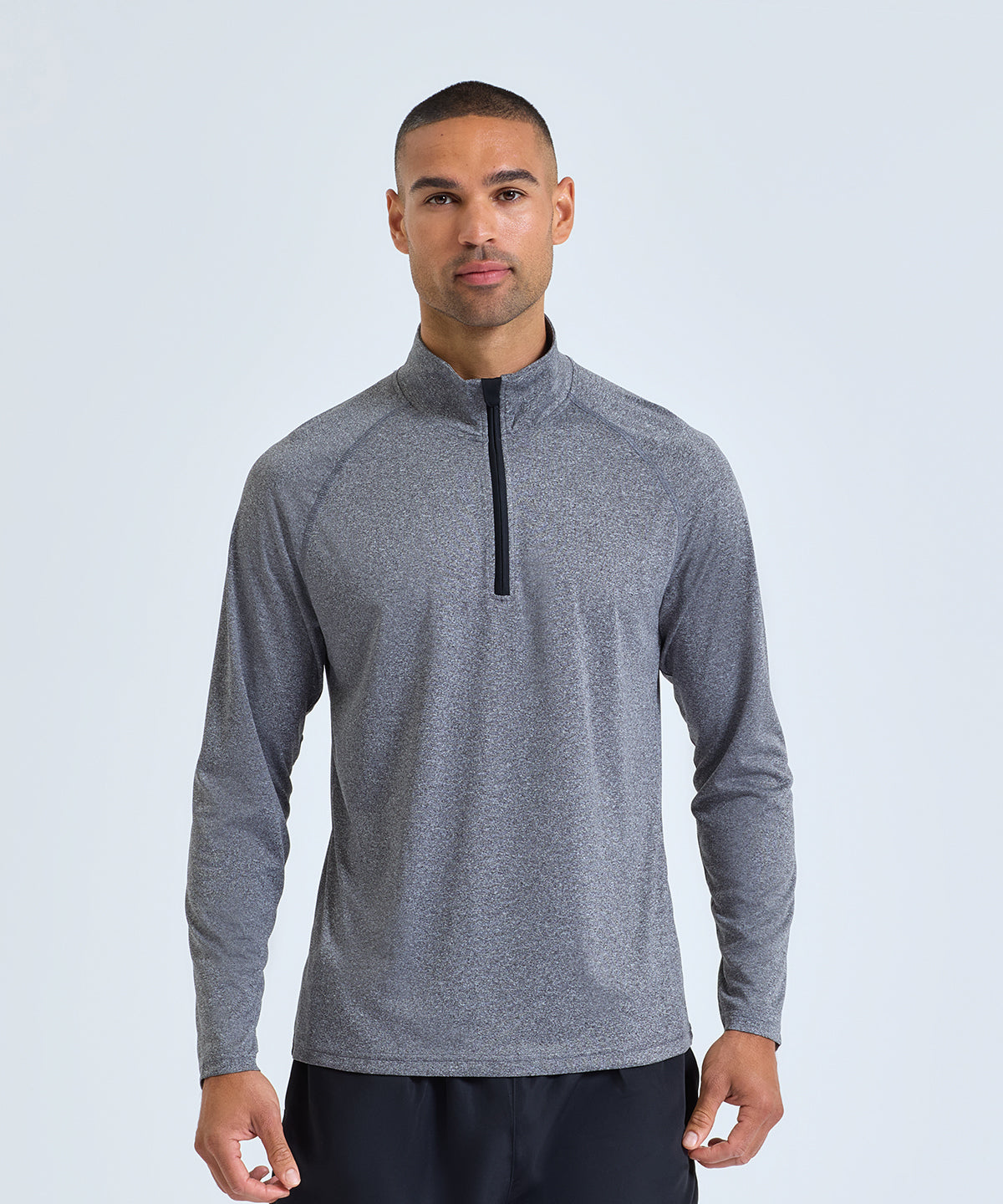 Men's TriDri® long sleeve performance ¼ zip top