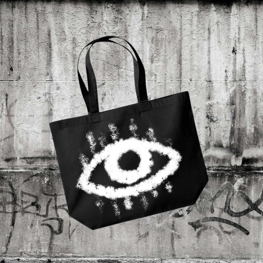 The Public Eye - Black Canvas Tote Bag