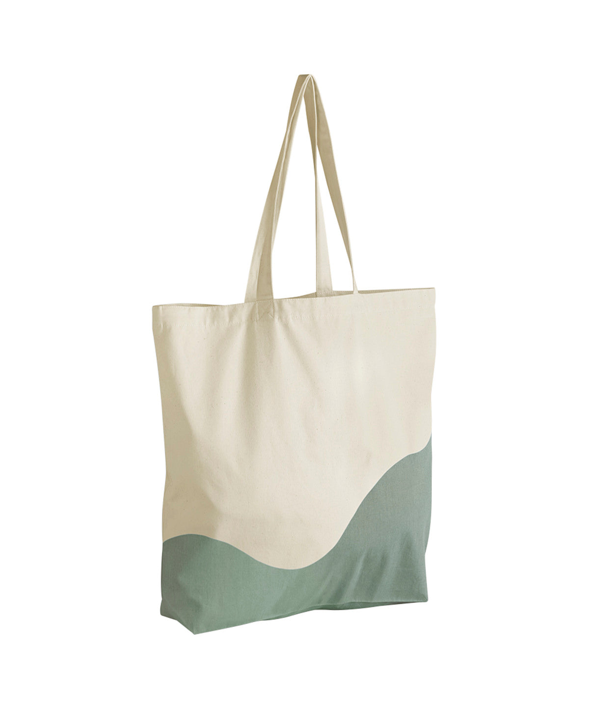 Westford Mill Organic cotton wave print maxi tote