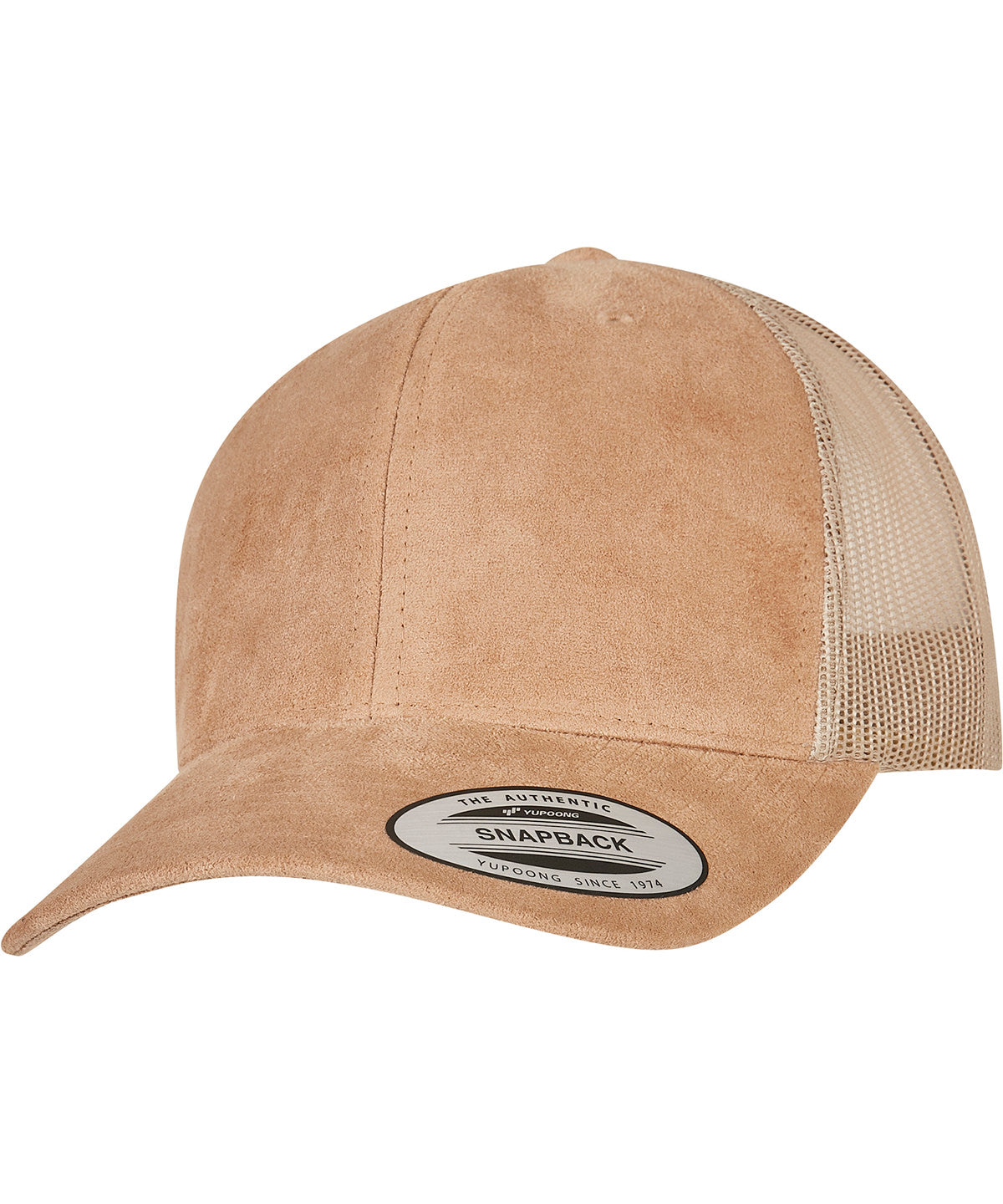 Flexfit by Yupoong Imitation suede leather trucker cap (6606SU)