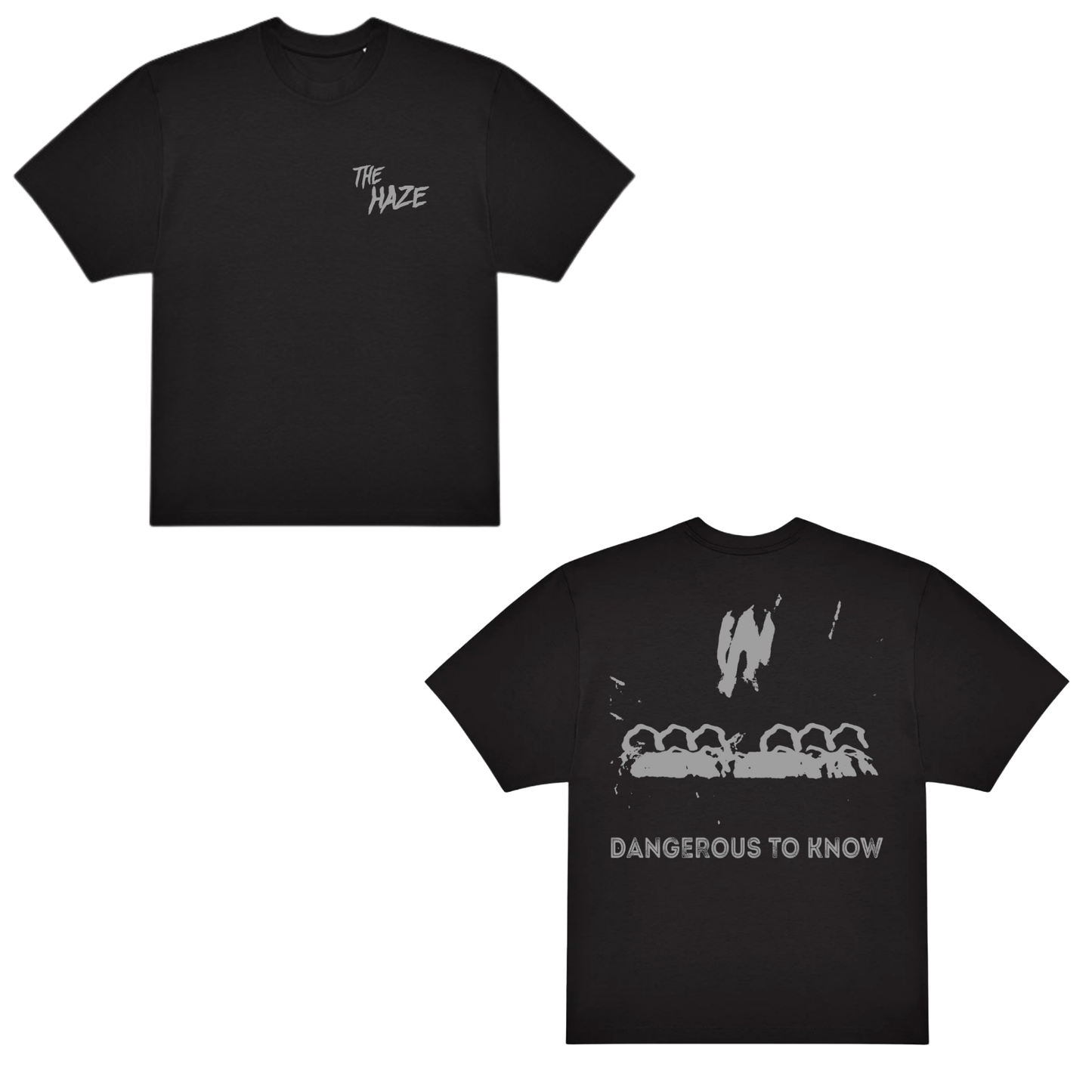 The Haze “Dangerous To Know” Oversized T-Shirt (BLACK EDITION)