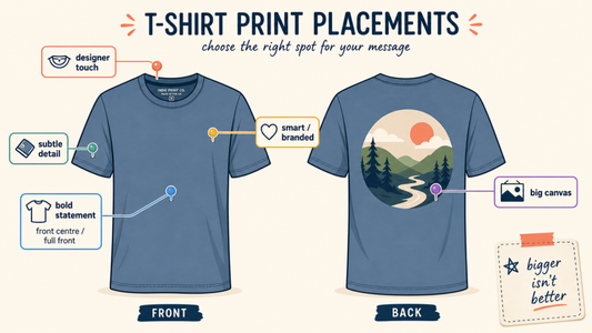 Front, Back or Sleeve? T-Shirt Print Placement Guide