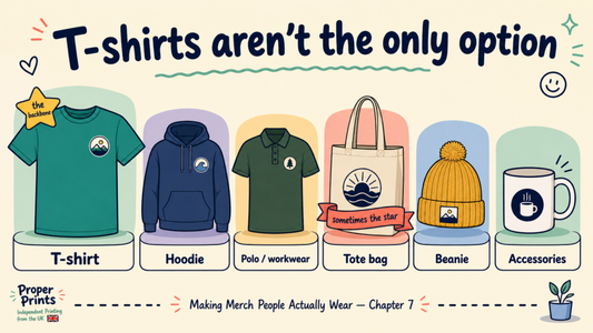 Beyond T-Shirts: Hoodies, Workwear, Bags, Hats & Accessories