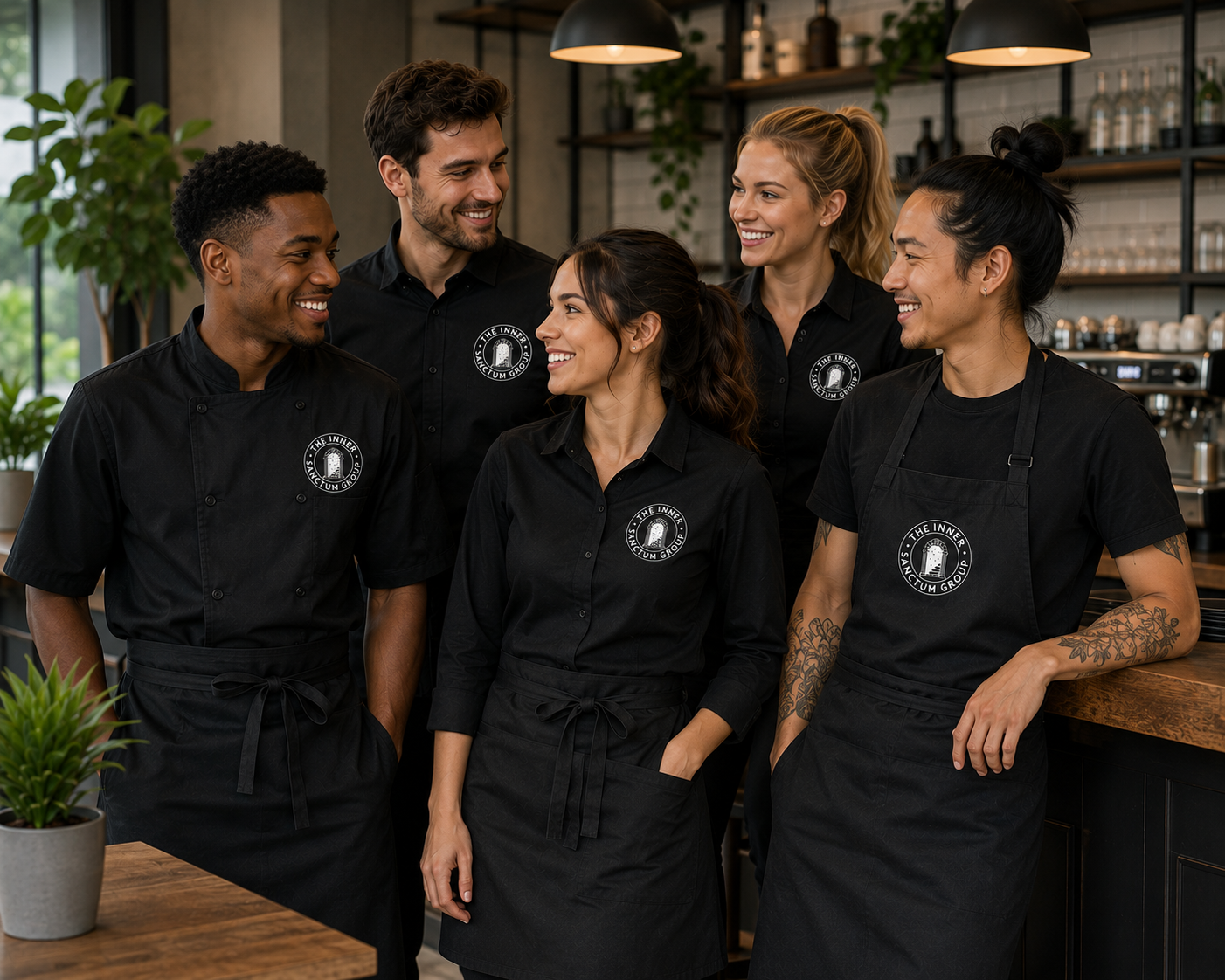 Custom Hospitality Uniforms & Branded Aprons | The Inner Sanctum Group