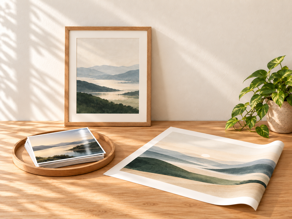Photo prints, framed photos, posters and flyers