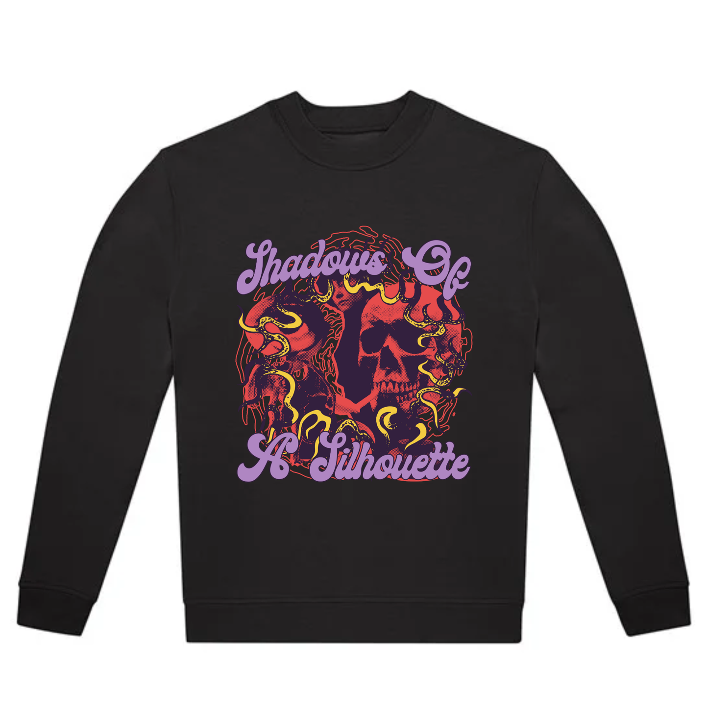 SHADOWS OF A SILHOUETTE – GRAPHIC CREWNECK - BLACK